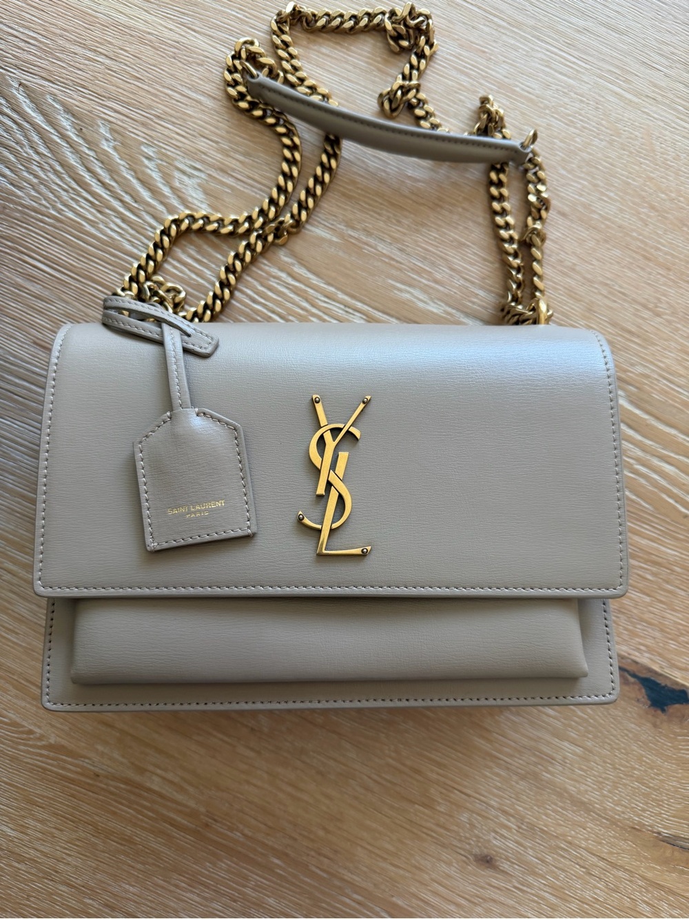 Yves Saint Laurent Beige medium sunset bag NWT - Picture 2 of 10
